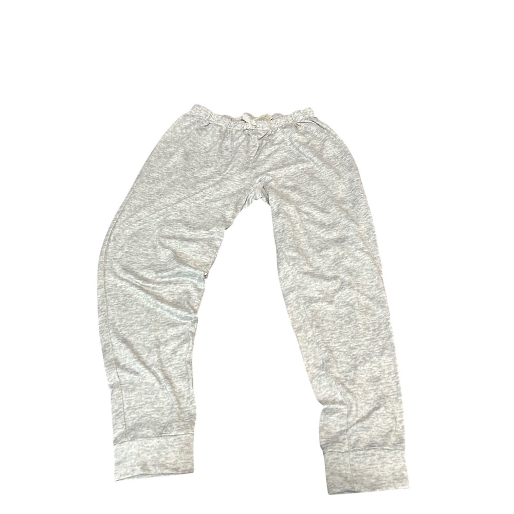 Jessica Simpson Gray Heathered Knit Jogger Pants Womens Medium Loungewear
